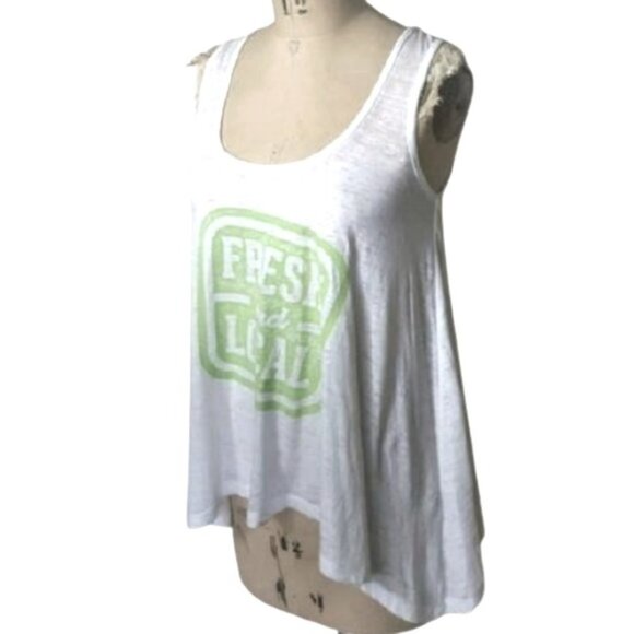 2/$40 Graphic tee tank sustainable brand Threads 4 Thought "Fresh & local" - Picture 1 of 7